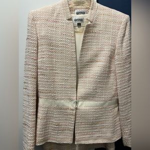 3 piece cream Kasper skirt, blouse and jacket suit, only worn a few times